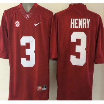 Alabama Crimson Tide #3 Henry Red 2015 College Football Nike Limited Jersey