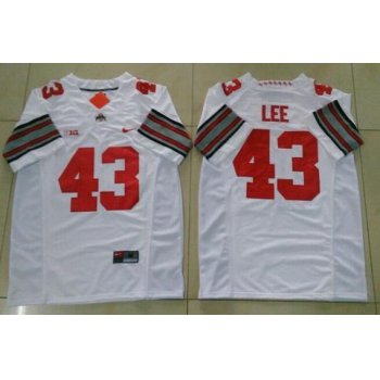 Men's Ohio State Buckeyes #43 Darrin Lee White College Football Nike Limited Jersey
