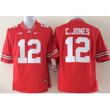 Ohio State Buckeyes #12 Cardale Jones 2014 Red Limited Jersey