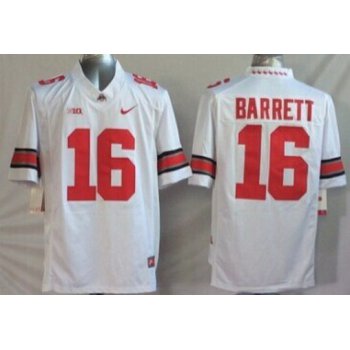Ohio State Buckeyes #16 J.T. Barrett 2014 White Limited Jersey