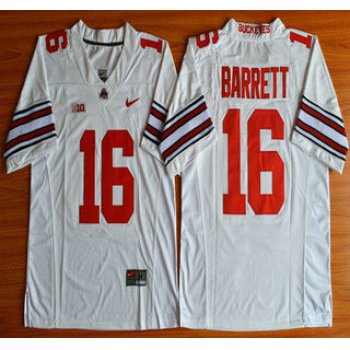 Ohio State Buckeyes #16 J.T. Barrett White 2015 College Football Nike Limited Jersey