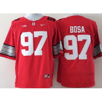 Ohio State Buckeyes #97 Joey Bosa 2015 Playoff Rose Bowl Special Event Diamond Quest Red Jersey