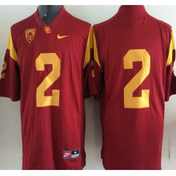 USC Trojans #2 Red 2015 College Football Nike Limited Jersey