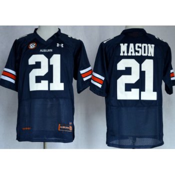 Auburn Tigers #21 Tre Mason Navy Blue Jersey