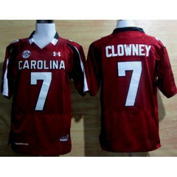 South Carolina Gamecocks #7 Jadeveon Clowney Red Jersey
