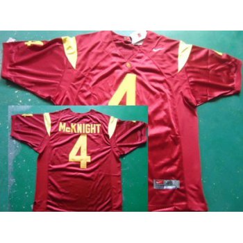 USC Trojans #4 McKnight Red Jersey