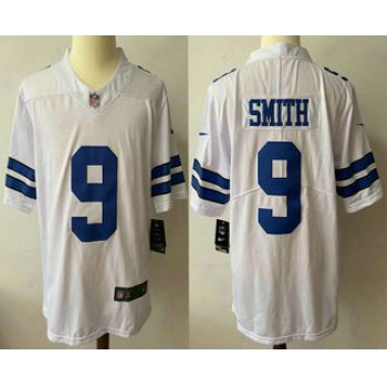 Men's Dallas Cowboys #9 Jaylon Smith White 2021 Vapor Untouchable Stitched NFL Nike Limited Jersey