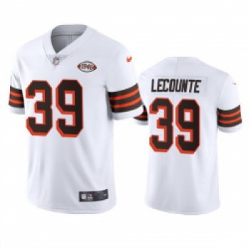 Cleveland Browns 39 Richard Lecounte Nike 1946 Collection Alternate Vapor Limited NFL Jersey White