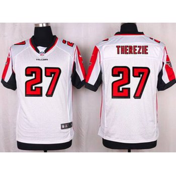 Men's Atlanta Falcons #27 Robenson Therezie White Road NFL Nike Elite Jersey