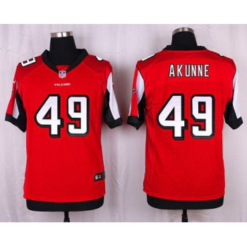 Men's Atlanta Falcons #49 Derek Akunne Red Team Color NFL Nike Elite Jersey