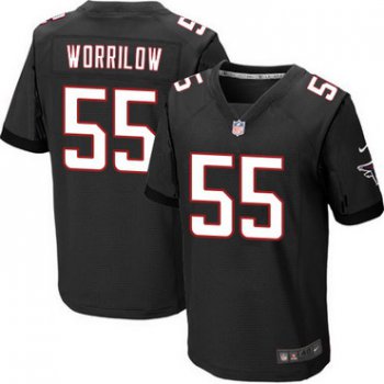 Men's Atlanta Falcons #55 Paul Worrilow Black Alternate NFL Nike Elite Jersey