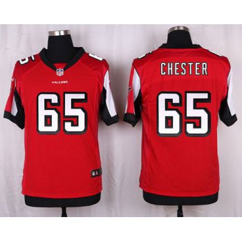 Men's Atlanta Falcons #65 Chris Chester Red Team Color NFL Nike Elite Jersey
