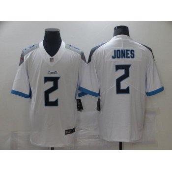 Nike Tennessee Titans 2 Julio Jones White Men Stitched NFL Vapor Untouchable Limited Jersey