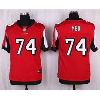 Men's Atlanta Falcons #74 Joey Mbu Red Team Color NFL Nike Elite Jersey