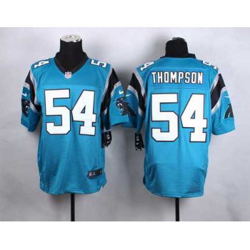 Men's Carolina Panthers #54 Shaq Thompson Nike Light Blue Elite Jersey