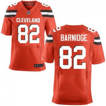 Men's Cleveland Browns #82 Gary Barnidge Orange Alternate 2015 NFL Nike Elite Jersey