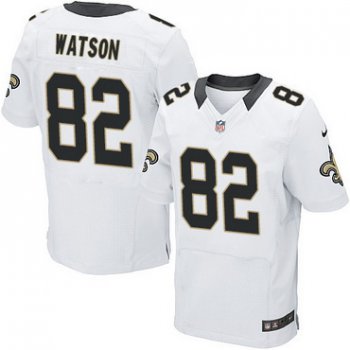 Men's New Orleans Saints #82 Benjamin Watson White Road NFL Nike Elite Jersey