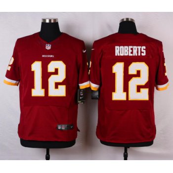 Men's Washington Redskins #12 Andre Roberts Burgundy Red Team Color NFL Nike Elite Jersey
