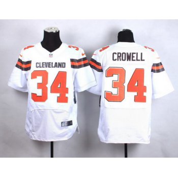 Nike Cleveland Browns #34 Isaiah Crowell 2015 White Elite Jersey