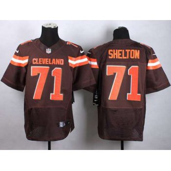 Nike Cleveland Browns #71 Danny Shelton 2015 Brown Elite Jersey