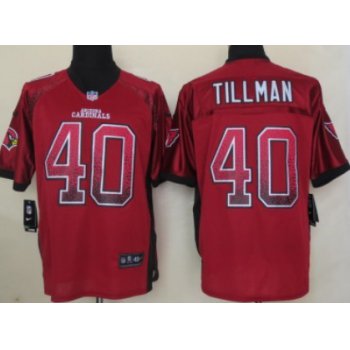 Nike Arizona Cardinals #40 Pat Tillman Drift Fashion Red Elite Jersey