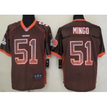 Nike Cleveland Browns #51 Barkevious Mingo Drift Fashion Brown Elite Jersey