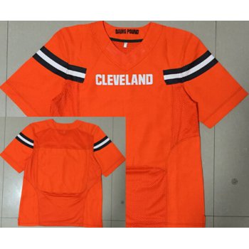 Nike Cleveland Browns Blank 2015 Orange Elite Jersey
