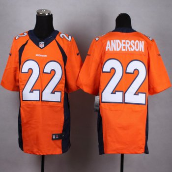 Nike Denver Broncos #22 C. J. Anderson 2013 Orange Elite Jersey