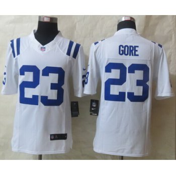 Nike Indianapolis Colts #23 Frank Gore White Limited Jersey
