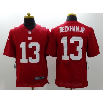 Nike New York Giants #13 Odell Beckham Jr Red Elite Jersey