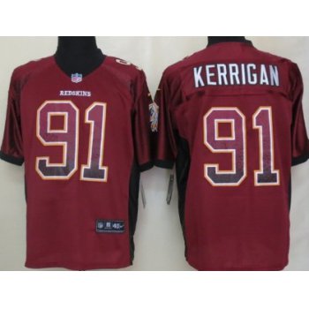 Nike Washington Redskins #91 Ryan Kerrigan Drift Fashion Red Elite Jersey