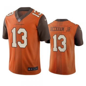 Cleveland Browns #13 Odell Beckham Jr Brown Vapor Limited City Edition NFL Jersey