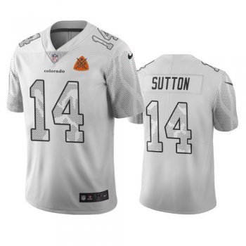 Denver Broncos #14 Courtland Sutton White Vapor Limited City Edition NFL Jersey