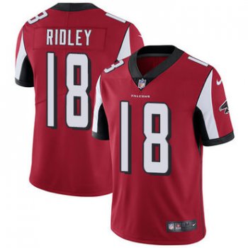 Nike Atlanta Falcons #18 Calvin Ridley Red Team Color Men's Stitched NFL Vapor Untouchable Limited Jersey