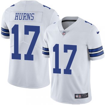 Men's Nike Dallas Cowboys #17 Allen Hurns White Stitched NFL Vapor Untouchable Limited Jersey