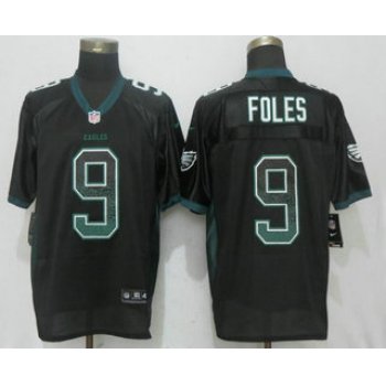 Men's Philadelphia Eagles #9 Nick Foles Black Drift Stitched NFL Nike Fashion Jersey