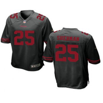 Men's San Francisco 49ers #25 Richard Sherman Black Alternate Stitched NFL Nike Elite Jersey