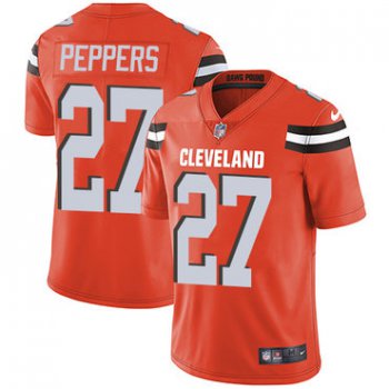Nike Cleveland Browns #27 Jabrill Peppers Orange Alternate Men's Stitched NFL Vapor Untouchable Limited Jersey