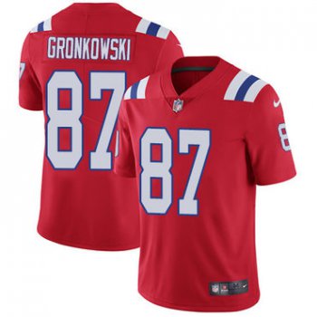 Nike New England Patriots #87 Rob Gronkowski Red Alternate Men's Stitched NFL Vapor Untouchable Limited Jersey