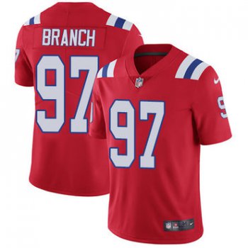 Nike New England Patriots #97 Alan Branch Red Alternate Men's Stitched NFL Vapor Untouchable Limited Jersey