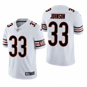 Men's Chicago Bears #33 Jaylon Johnson White Vapor Limited Throwback 2020 NFL Draft Jersey