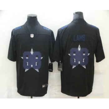 Men's Dallas Cowboys #88 CeeDee Lamb Black 2020 Shadow Logo Vapor Untouchable Stitched NFL Nike Limited Jersey