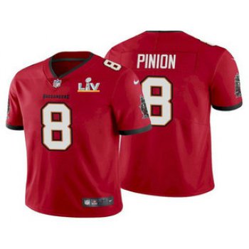 Men's Tampa Bay Buccaneers #8 Bradley Pinion Red 2021 Super Bowl LV Limited Stitched NFL Jersey