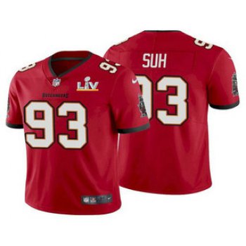 Men's Tampa Bay Buccaneers #93 Ndamukong Suh Red 2021 Super Bowl LV Limited Stitched NFL Jersey
