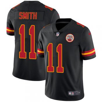 Nike Kansas City Chiefs #11 Alex Smith Black Men's Stitched NFL Limited Rush Jersey