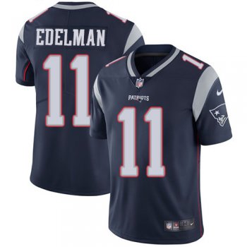 Nike New England Patriots #11 Julian Edelman Navy Blue Team Color Men's Stitched NFL Vapor Untouchable Limited Jersey