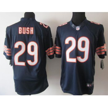 Nike Chicago Bears #29 Michael Bush Blue Limited Jersey