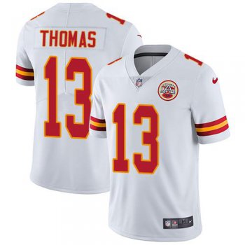 Nike Chiefs #13 De'Anthony Thomas White Men's Stitched NFL Vapor Untouchable Limited Jersey