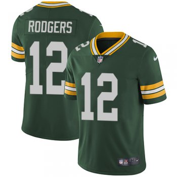 Nike Green Bay Packers #12 Aaron Rodgers Green Team Color Men's Stitched NFL Vapor Untouchable Limited Jersey