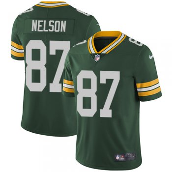 Nike Green Bay Packers #87 Jordy Nelson Green Team Color Men's Stitched NFL Vapor Untouchable Limited Jersey